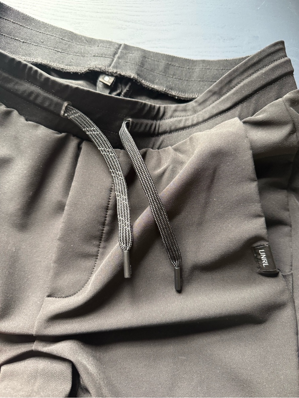 UNRL, Small, Men's Black Jogger Pants with Drawstring - Picture 2 of 5